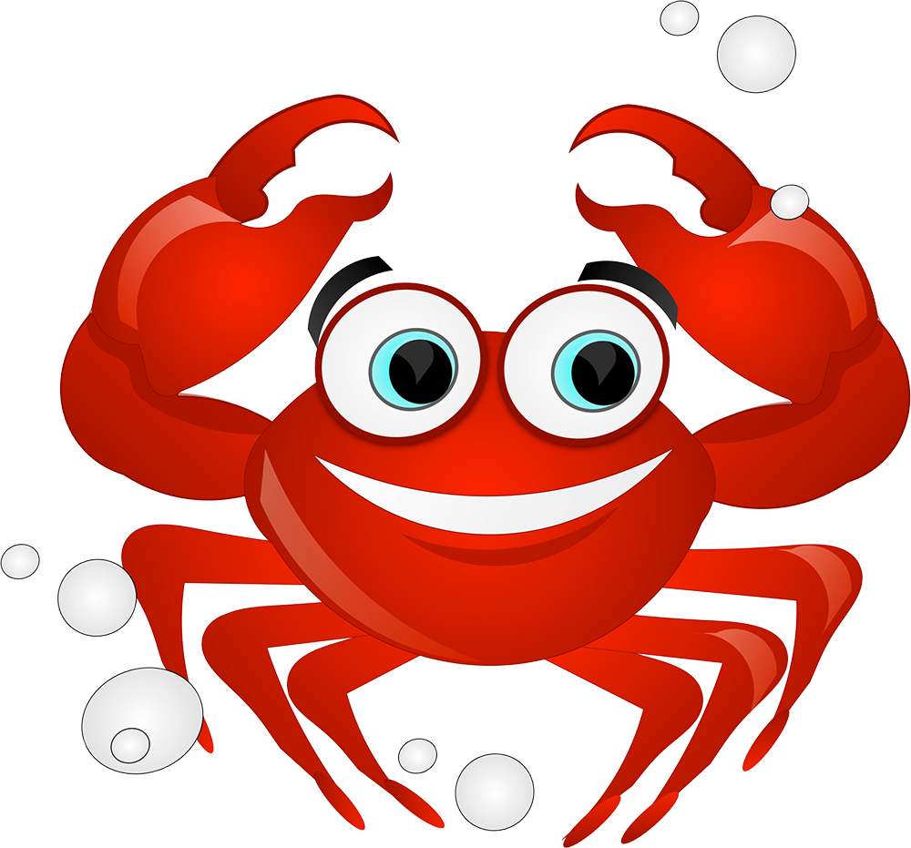 krab-na-prozrachnom-fone