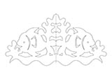Трафарет рыбок 17